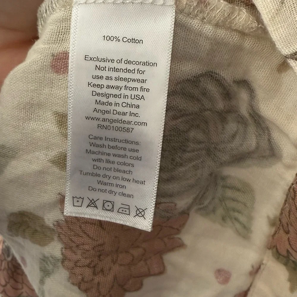 Angel Dear Muslin Ivory Floral Dress Size 4T